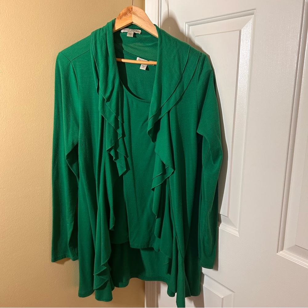 Green Women's Tunic Twin Set